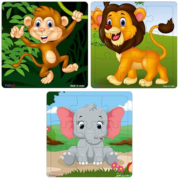 Fiddlys Wooden Jigsaw Puzzles for Kids