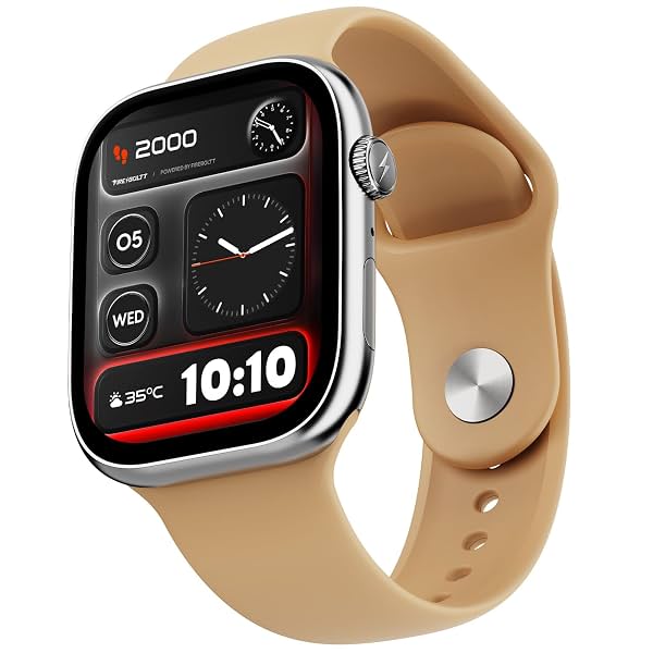 Fire-Boltt Ninja X Ring Smart Watch with 1.96” Large Display, Bluetooth Calling, Wireless Charging, AI Voice Assistant,