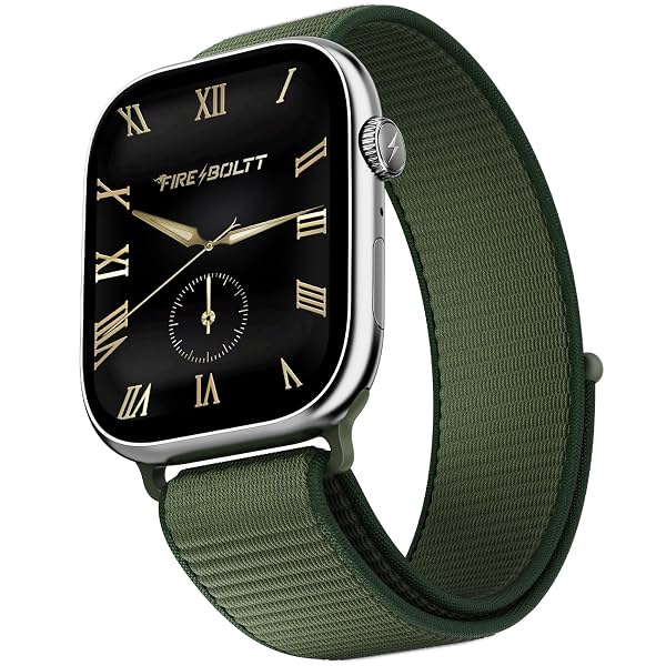 Fire-Boltt Ninja X Ring Smart Watch with 1.96” Large Display, Bluetooth Calling, Wireless Charging, AI Voice Assistant,