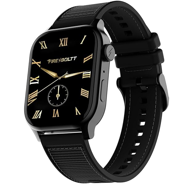 Fire-Boltt Rise Force Smart Watch 1.85” Display Smartwatch for Men and Women Midnight Black