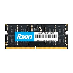Foxin 16GB DDR5 Laptop RAM 5600MHz | SODIMM - 1.2V Low Voltage | 262-PIN Pin