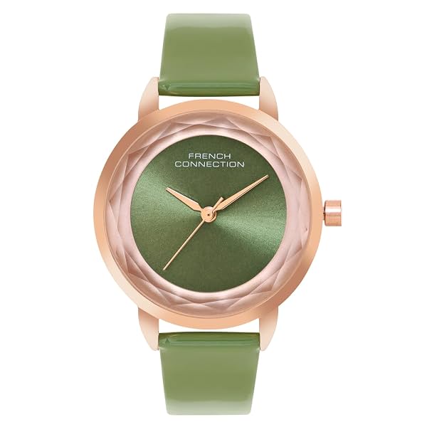 French Connection Astral Green Round Dial Womens Analogue Watch