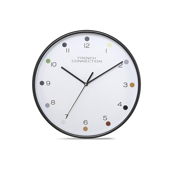French Connection Elegant Decorative Analog Wall Clock