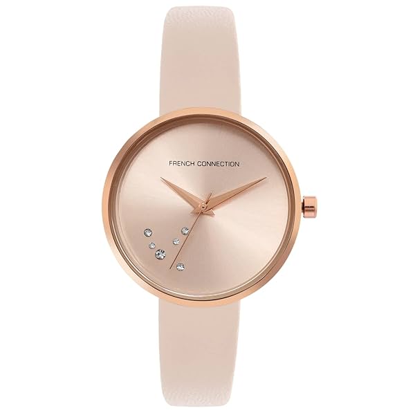 French Connection Leather Analog Women's Watch