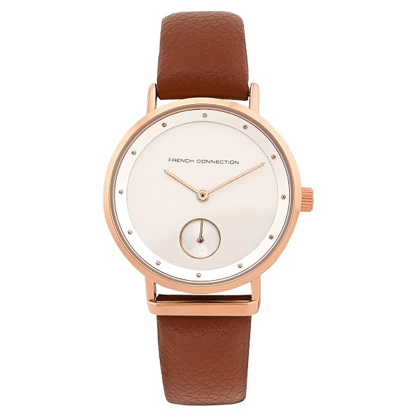 French Connection Silver Dial Analog Watch for Women