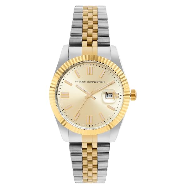 French Connection Silver, Gold, Stainless Steel Spring-Summer 2023 Analog