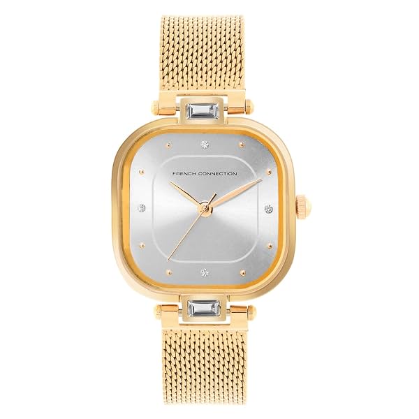 French Connection Sunray Silver Dial Analog Watch for Women - FCN0107GM