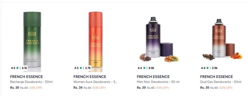 French essence perfume starting ₹39