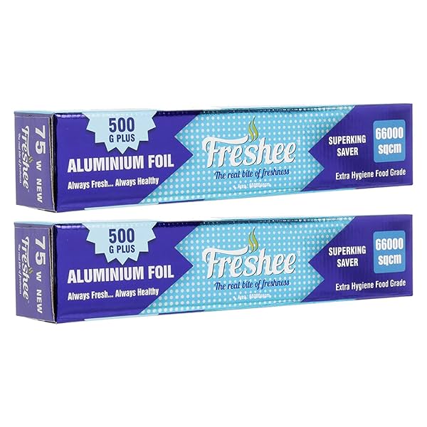 Freshee Aluminium Foil Roll (22m, Pack of 2)