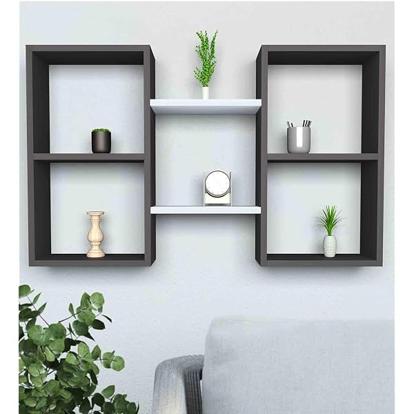 Furniture Café Modern Wooden Wall Mounted Shelves