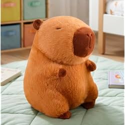 FuzzyTales Baby Capybara Soft Toy 25cm | Soft Stuffed Plush Animal for Kids