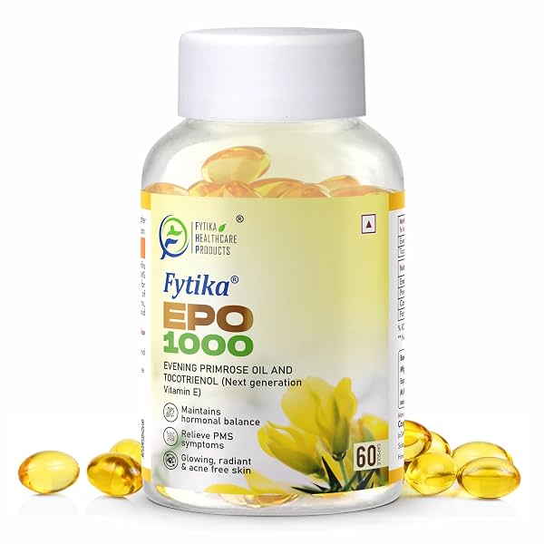 Fytika Epo 1000 Evening Primrose Oil and Tocotrienol Capsules 60 Softgels