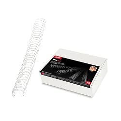 GBC Wire Binding Spines 6.0mm with 55 Sheet Capacity, White (Box of 100)