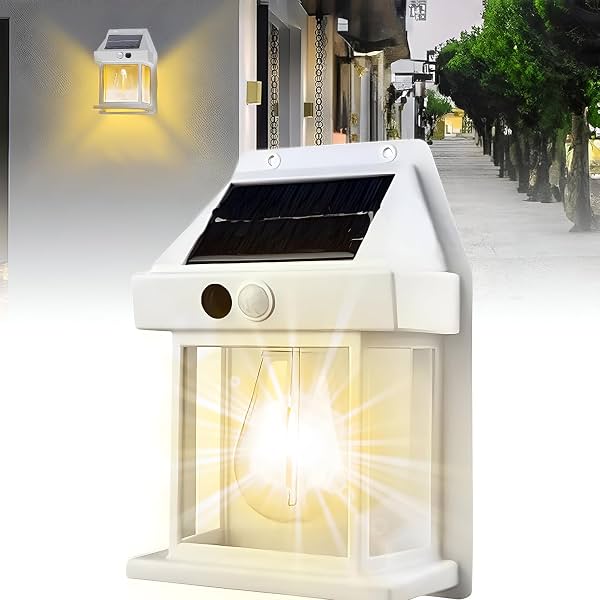 GIGAWATTS Outdoor Waterproof Solar LED Wall Light