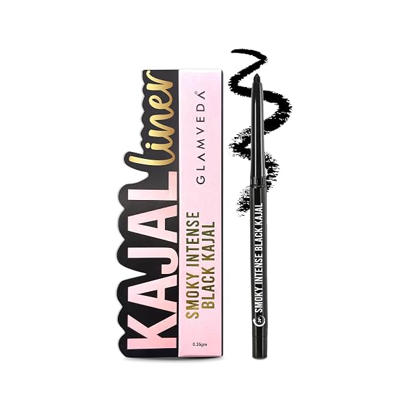 GLAMVEDA Pencil Smoky Intense Black Kajal - 0.35g