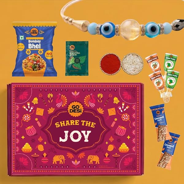 GO DESi Rakhi Set For Brother - 12 Items