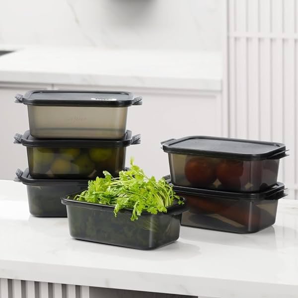 GO STORE Pack of 6 Fridge Storage Containers