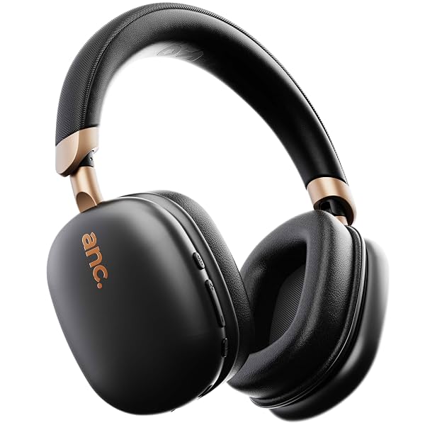 GOBOULT-Fluid X Pro Ear Bluetooth Headphones with 70H Playtime, 40mm Bass Drivers, Zen ENC Mic, Type-C Fast Charging,