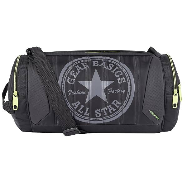 Gear Black and Green Travel Duffle