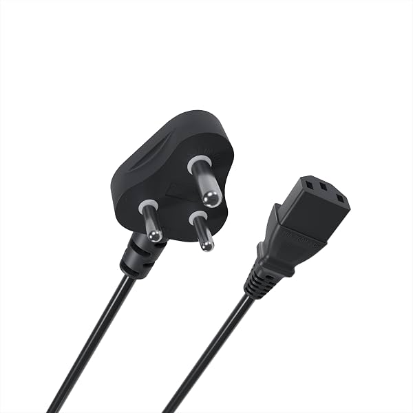 Geonix 1.5 Meter Computer Power Cable Cord for Desktops PC, Printers, Monitors