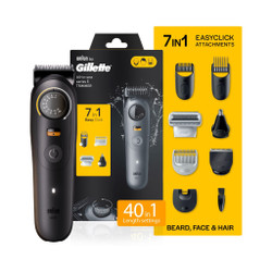 Gillette AIO5 Trimmer 120 min Runtime 40 Length Settings (Black)