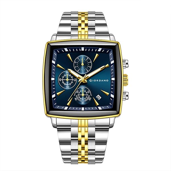 Giordano Multi Function Watch for Men with Square Dial