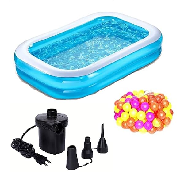 Glan Kids Inflatable Swimming Pool Combo 8.5ft Bath Tub