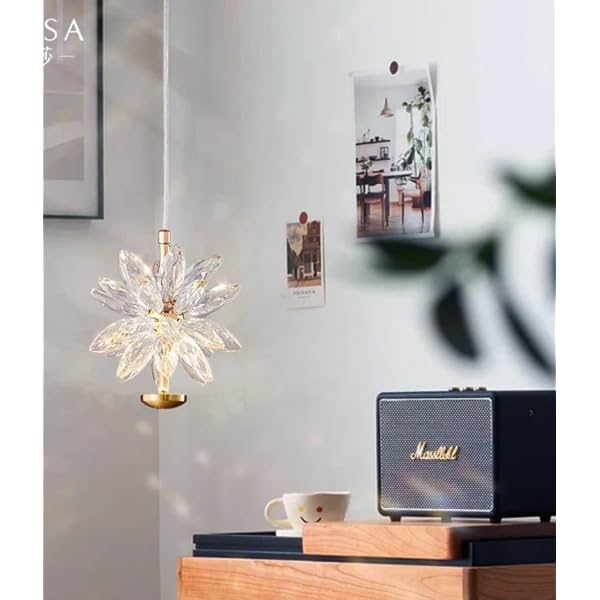 Glowave™ Modern Gold Luxury Crystal Flower LED Pendant