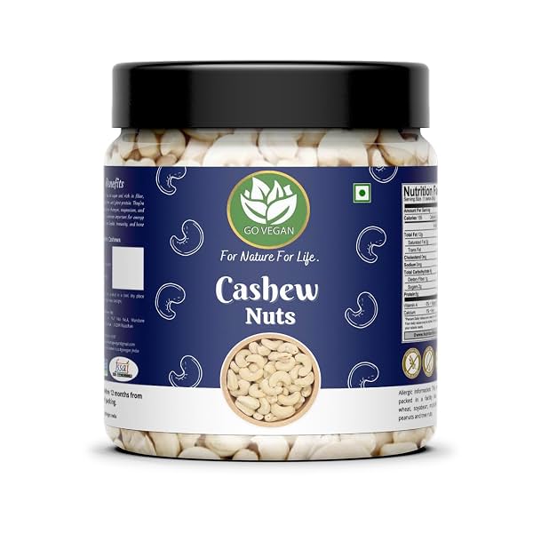 Go Vegan Raw Cashew W320 Grade 1Kg