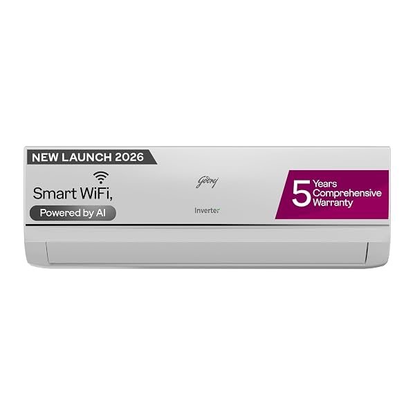 Godrej 1 Ton 3 Star| New Star rared| Wi-Fi Inverter Split AC| 5-in-1 Convertible