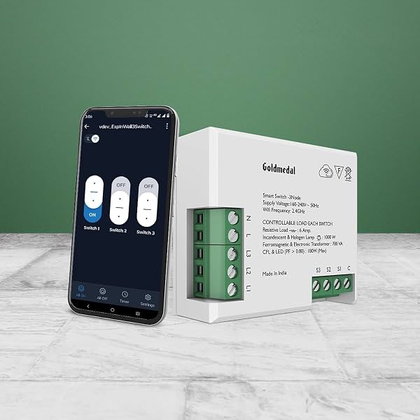 Goldmedal WiFi 3 Node Smart Switch