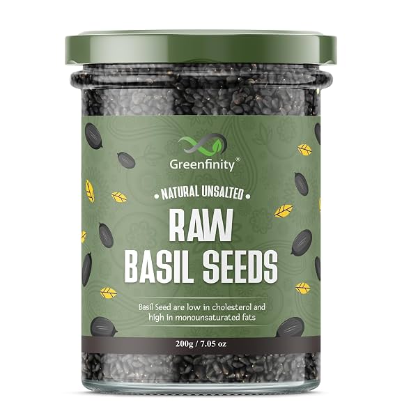 Greenfinity Hygienic Raw Sabja Basil Seeds 200 Grams