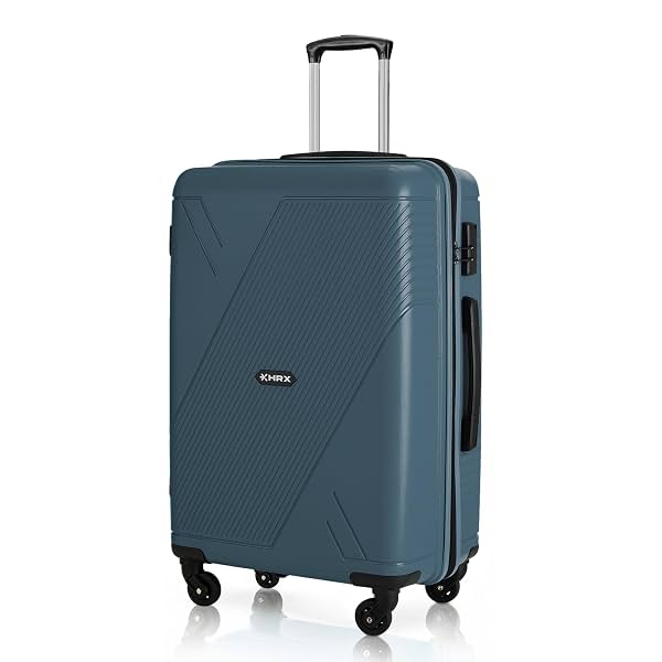 HRX Icon Medium Blue Hard Shell Trolley Suitcase