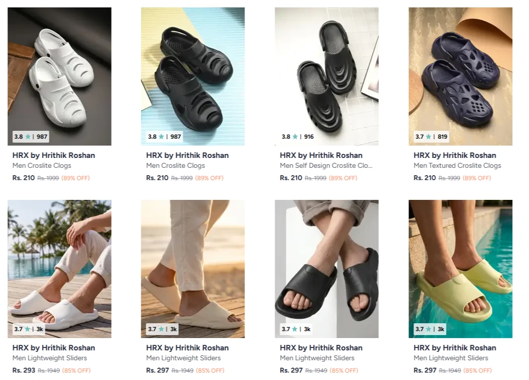 HRX by Hrithik Men's Clogs up to 89% Discount