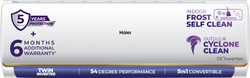 Haier 2026 Model 1.4 Ton 3 Star Split Twin Inverter AC