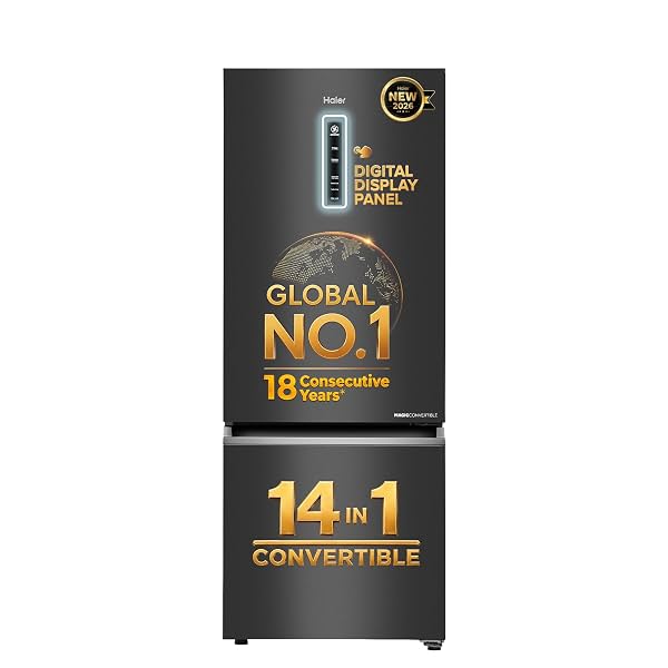 Haier 325L 3 Star Triple Inverter Bottom Mount Refrigerator