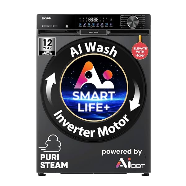 Haier 9 Kg Fully Automatic Front Load Washer Dark Jade