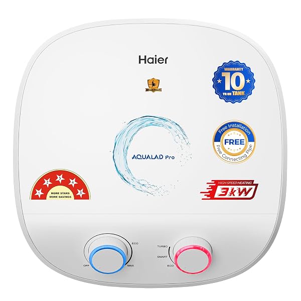 Haier Aqualad Pro Geyser 25 Litre 5 Star 1-3KW Adjustable Storage Water Geyser
