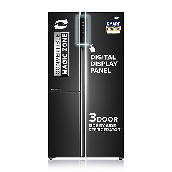 Haier SmartChoice 598L 3 Star 3-Door Refrigerator, HRT-683GK