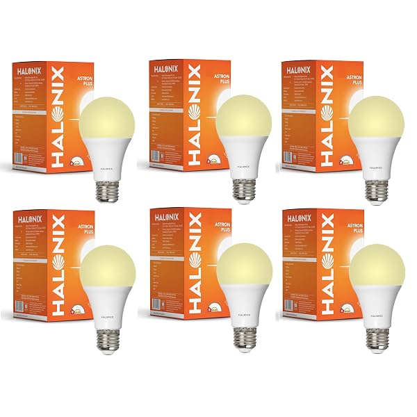 Halonix 2.9W E27 LED Bulb, Yellow (3000K), Pack of 6