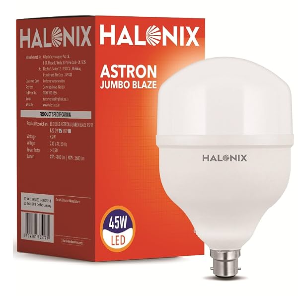 Halonix 45W LED Light Bulb White (6500K) Pack of 1