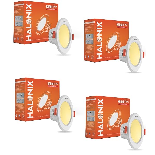 Halonix Polycarbonate Kornet 5.5-Watt Junction Box Warm White Led