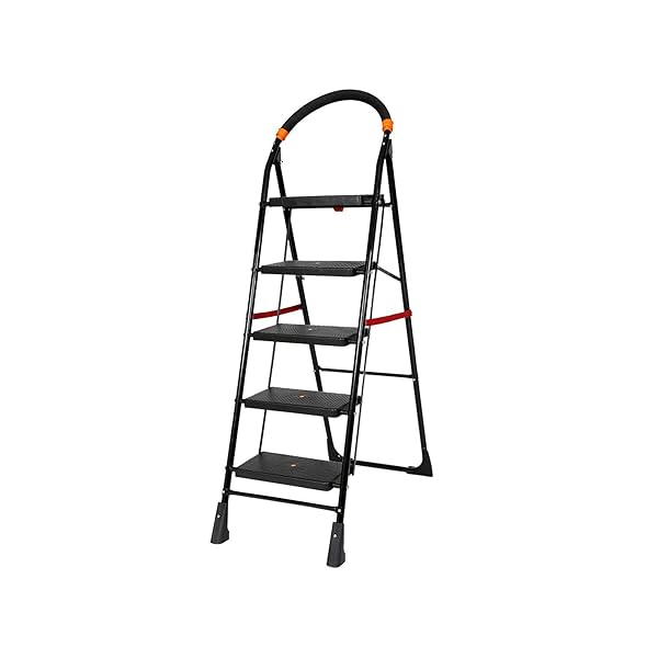 Happer Premium PVC Foldable 4 Steps Ladder