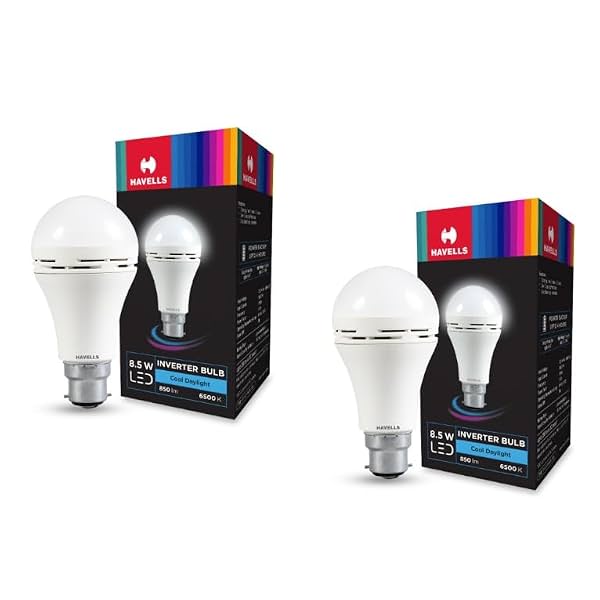 Havells 8.5W LED Emergency Bulb Pack of 2