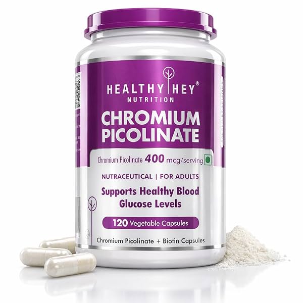 HealthyHey Nutrition Chromium Picolinate Supplement Tablets