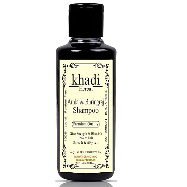 Herbigiri Herbal Amla and Bhringraj Shampoo Strengthens Hair Parabens Free