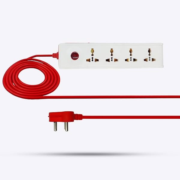 Hillgrove Surge Protector Extension Board 4 Socket + 1 Switch (5 Meter)