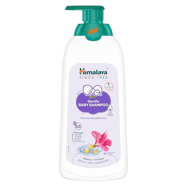 Himalaya Gentle Baby Shampoo 600ml | No Tears formula | Cleanses