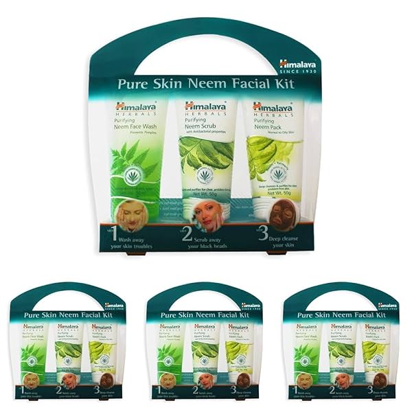 Himalaya Pure Skin Neem Facial Kit (Pack of 4)