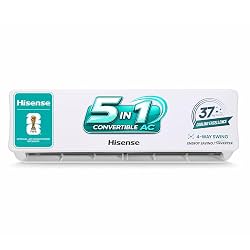 Hisense 1.5 Ton 5-Star Inverter Split AC, White (AS-18TR4R5E)